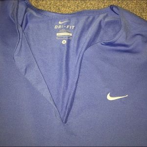 Baby blue NIKE dry fit t shirt